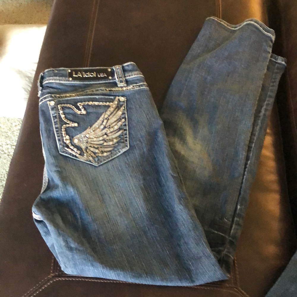 Like new LA IDOL DISTRESSED jeans size 15